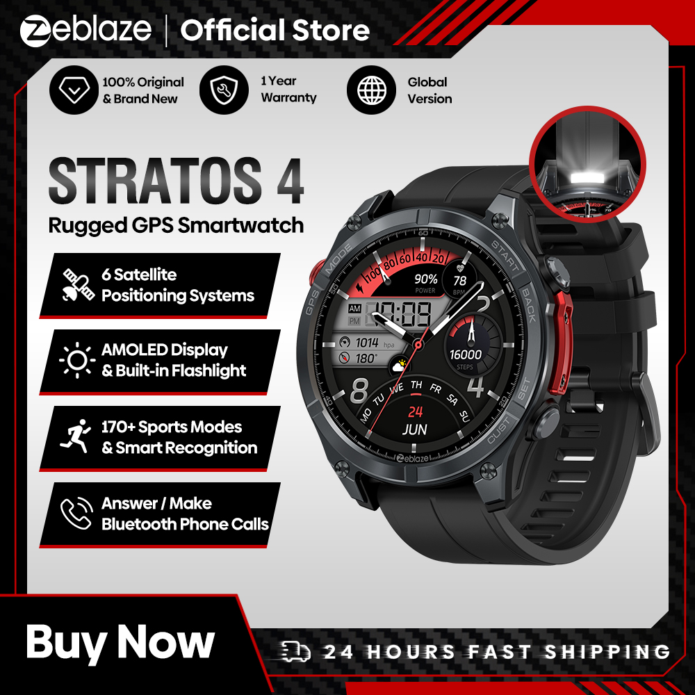 NEUE Zeblaze Stratos 4 GPS-Sma – Altimeter Compass Watch Bewertung und Preis