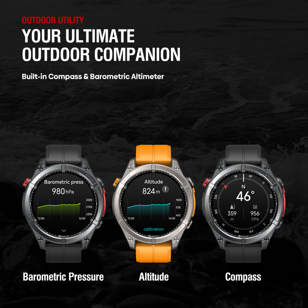 NEUE Zeblaze Stratos 4 GPS-Sma – Altimeter Compass Watch Bewertung und Preis